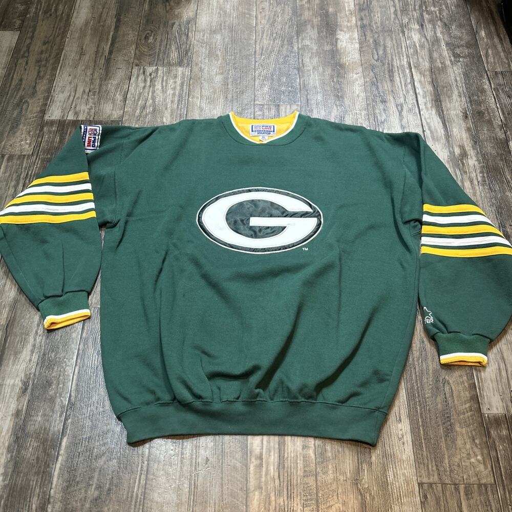 Vintage Starter Pro Line Green Bay Packers Sweatshirt Men’s XL Green